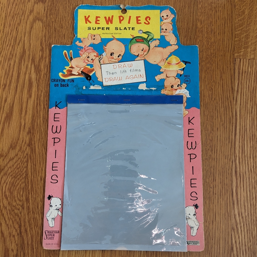 Vintage Kewpies Magic Super Slate board NO Pen 1962 made in USA